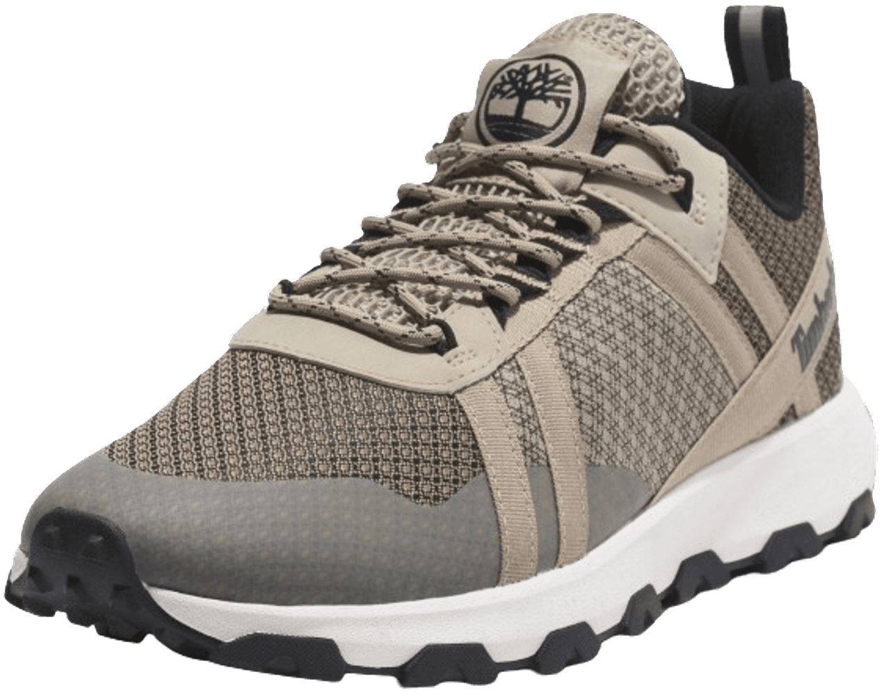 Mens Windsor Trail Low Lace Up Sneaker Lt Brown Mesh, view: 6