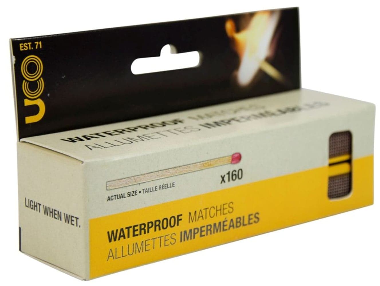 Waterproof Matches 4-pack 160 st, view: 0
