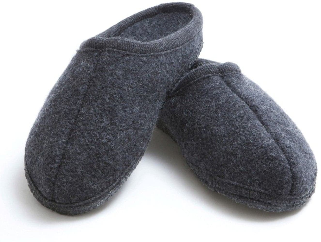 Original M's Wool Slippers Black Melange, view: 0