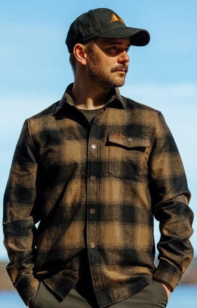 M's Lynx Wool Shirt Dark Sand, view: 6
