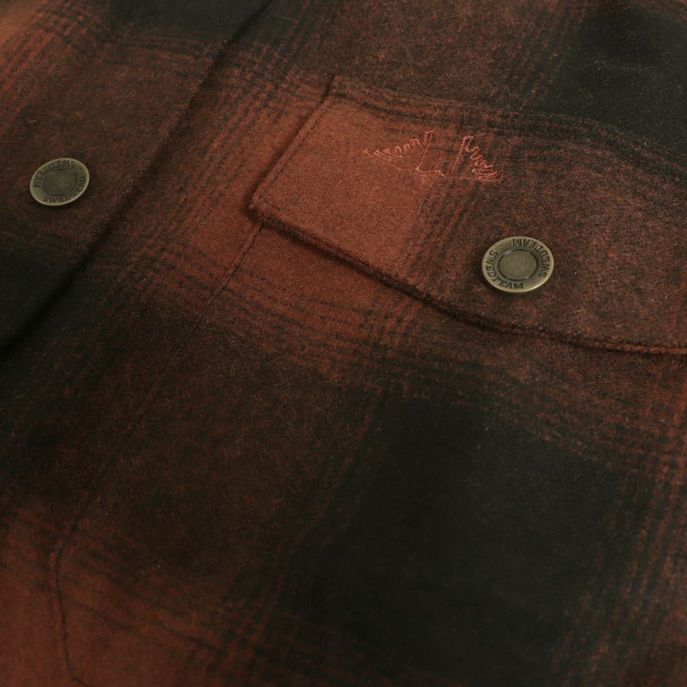M's Lynx Wool Shirt Dark Orange, view: 3