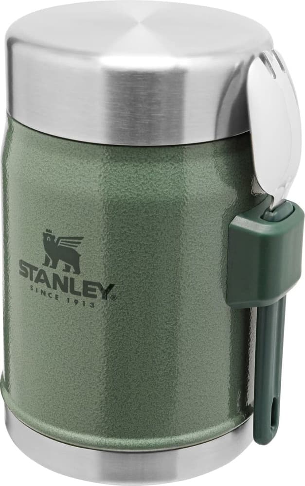 Classic Food Jar + Spork 0,4L Hammertone Green, view: 1