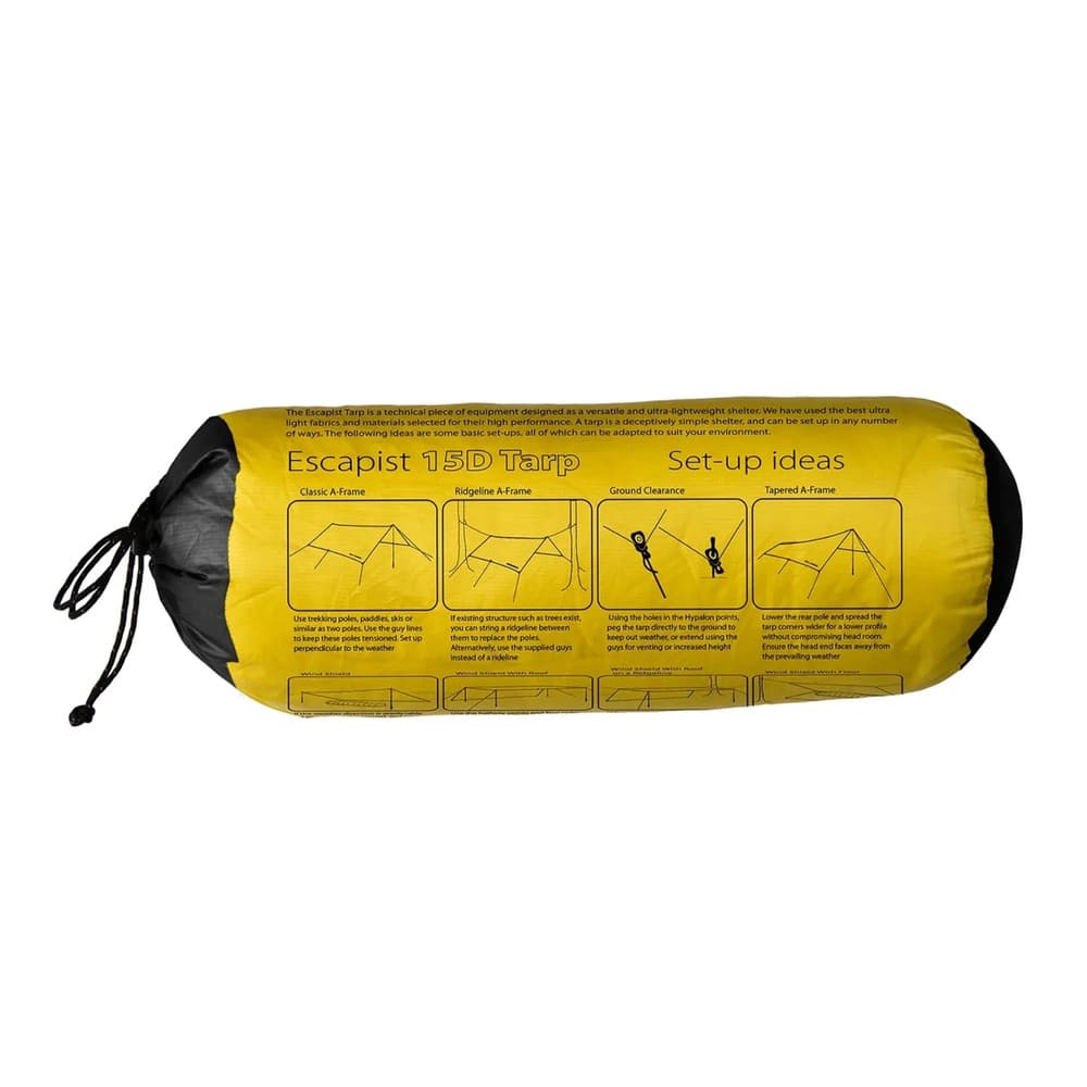 Escapist 15D Tarp Large 3x3m Lime, view: 3