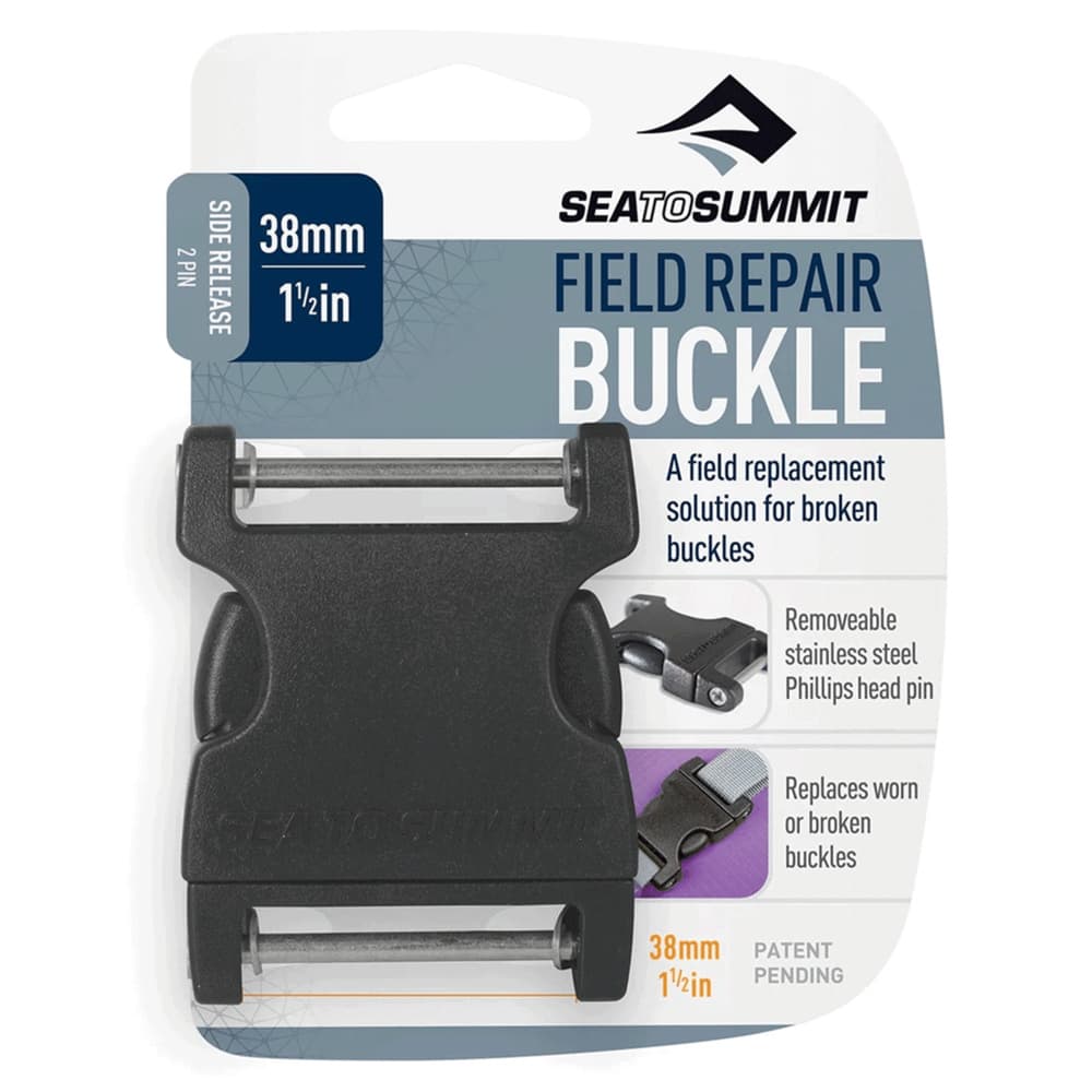 Buckle 38mm Side Release 2 Pin Black, view: 0