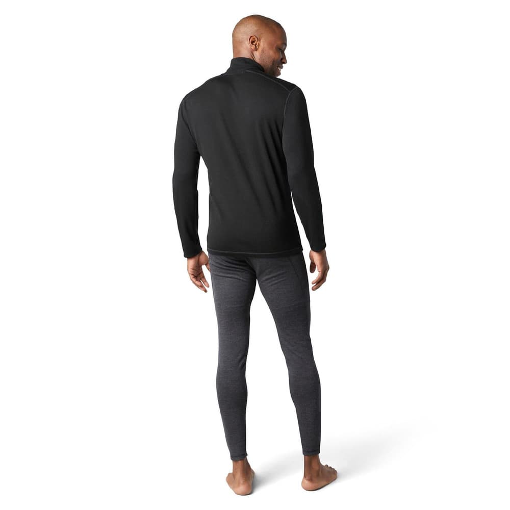 Men's Classic Thermal Merino Base Layer 1/4 Zip Black, view: 2