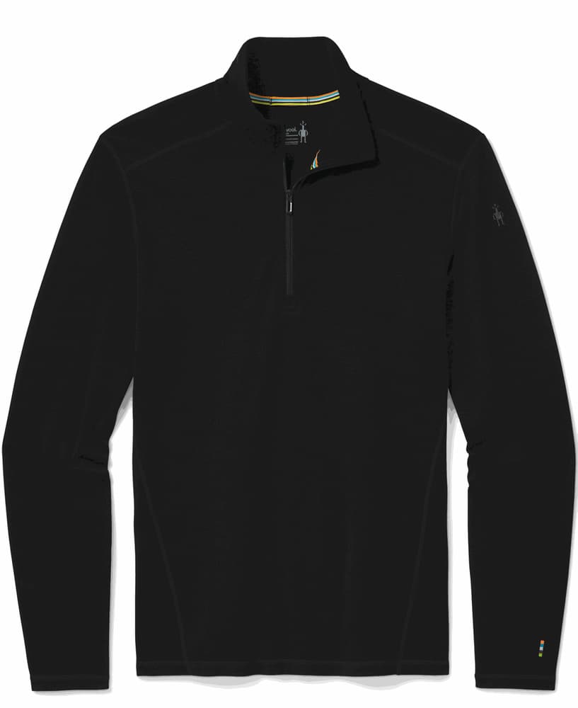 Men's Classic Thermal Merino Base Layer 1/4 Zip Black, view: 0