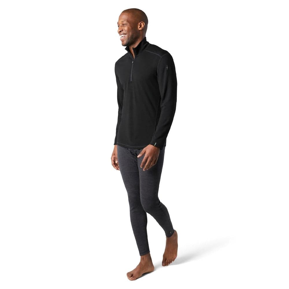 Men's Classic Thermal Merino Base Layer 1/4 Zip Black, view: 1