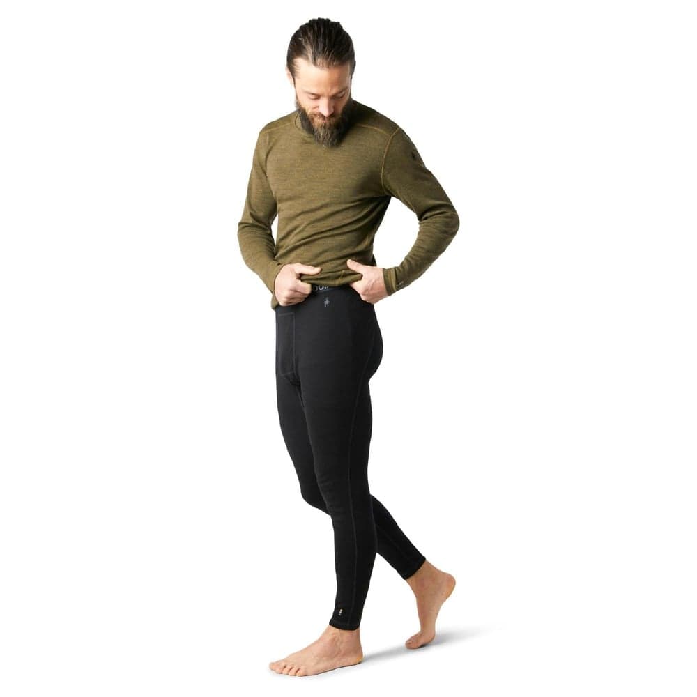Men's Classic Thermal Merino Base Layer Bottom Black, view: 1