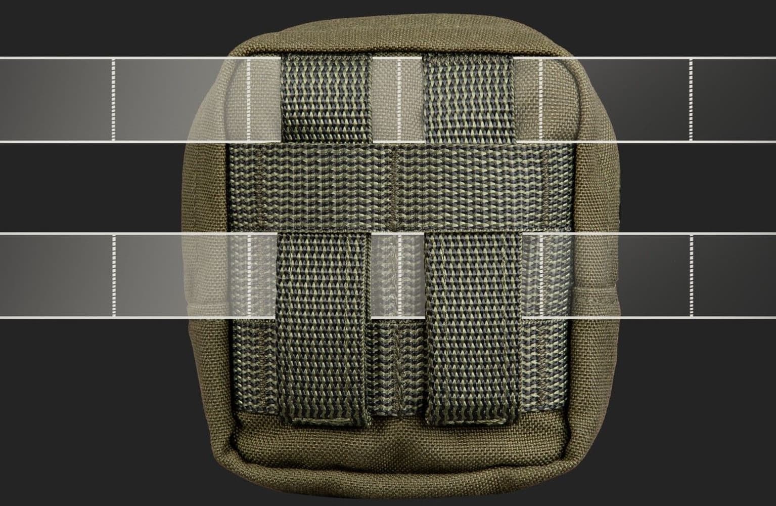 Zipped GP pouch 2x2 Green, view: 1