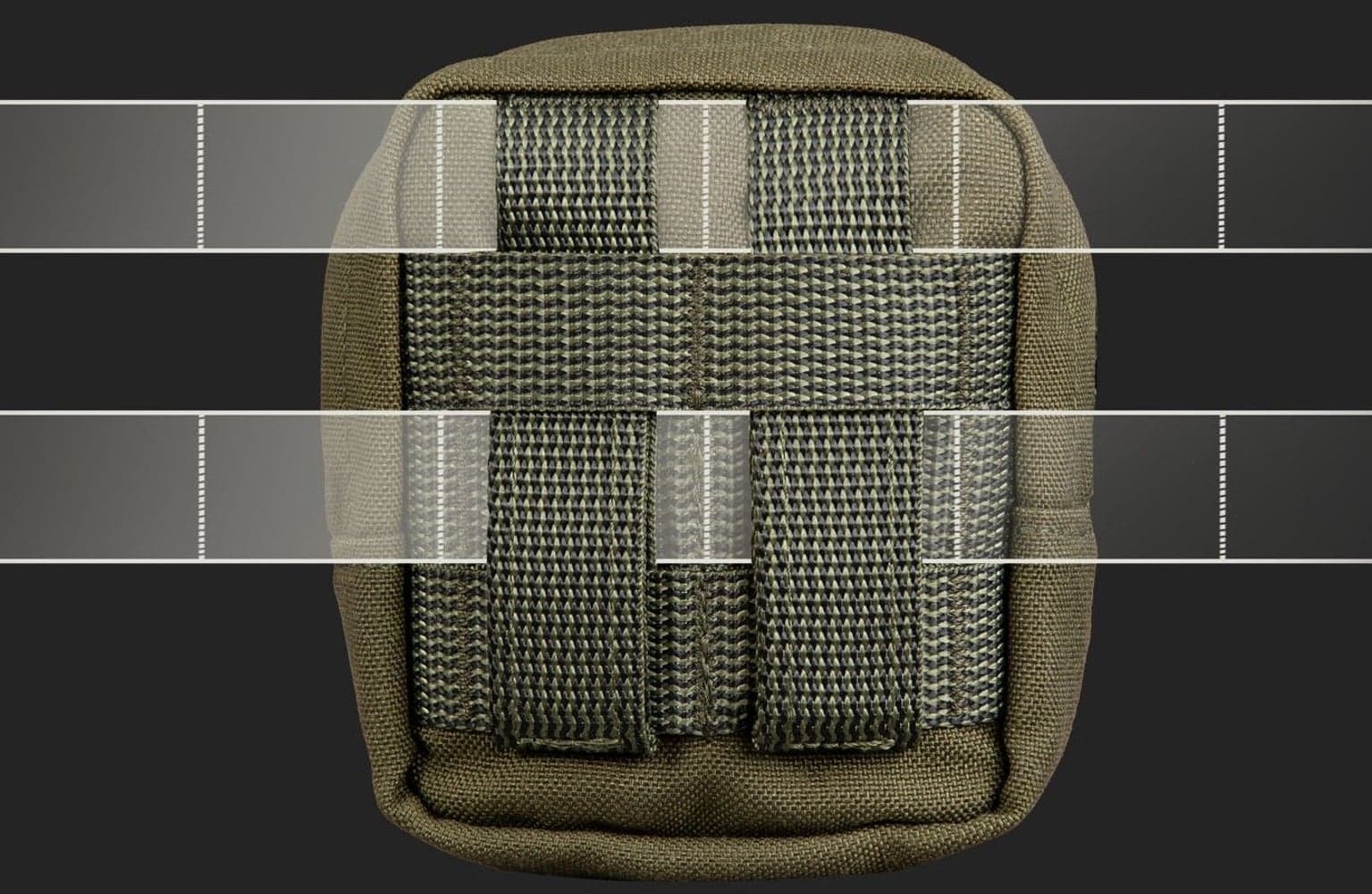 Zipped GP pouch 2x2 Brown, view: 1