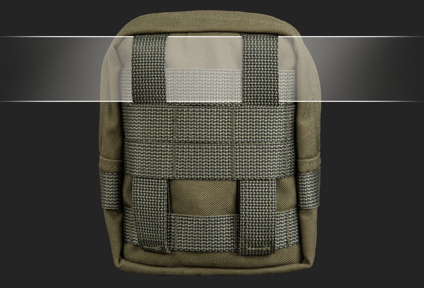 Zipped GP pouch 3x3 Black, view: 2
