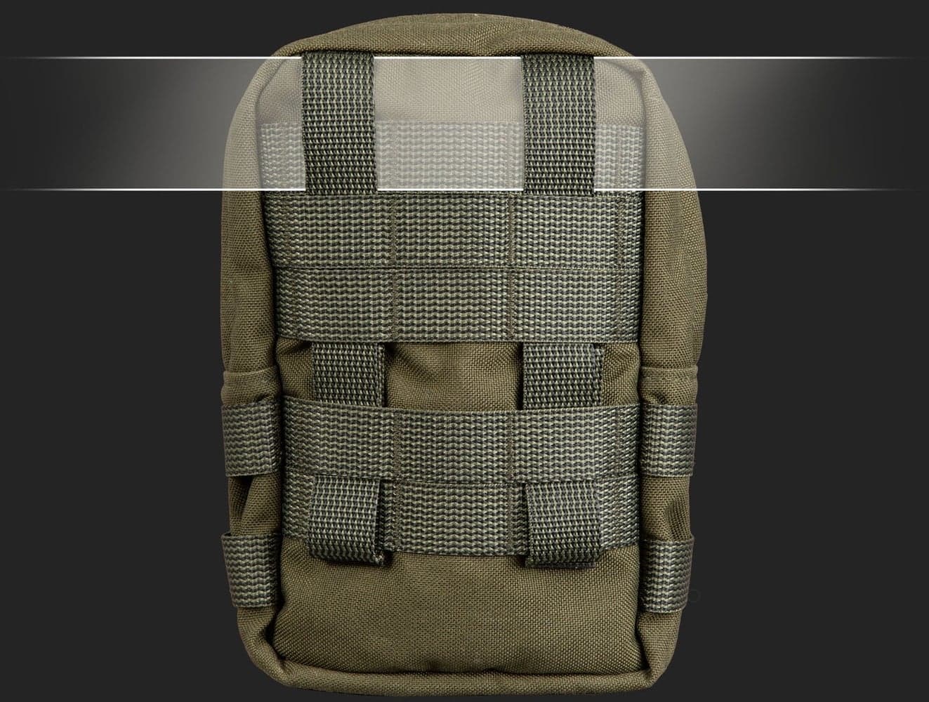 Zipped GP pouch 3x4 Black, view: 2