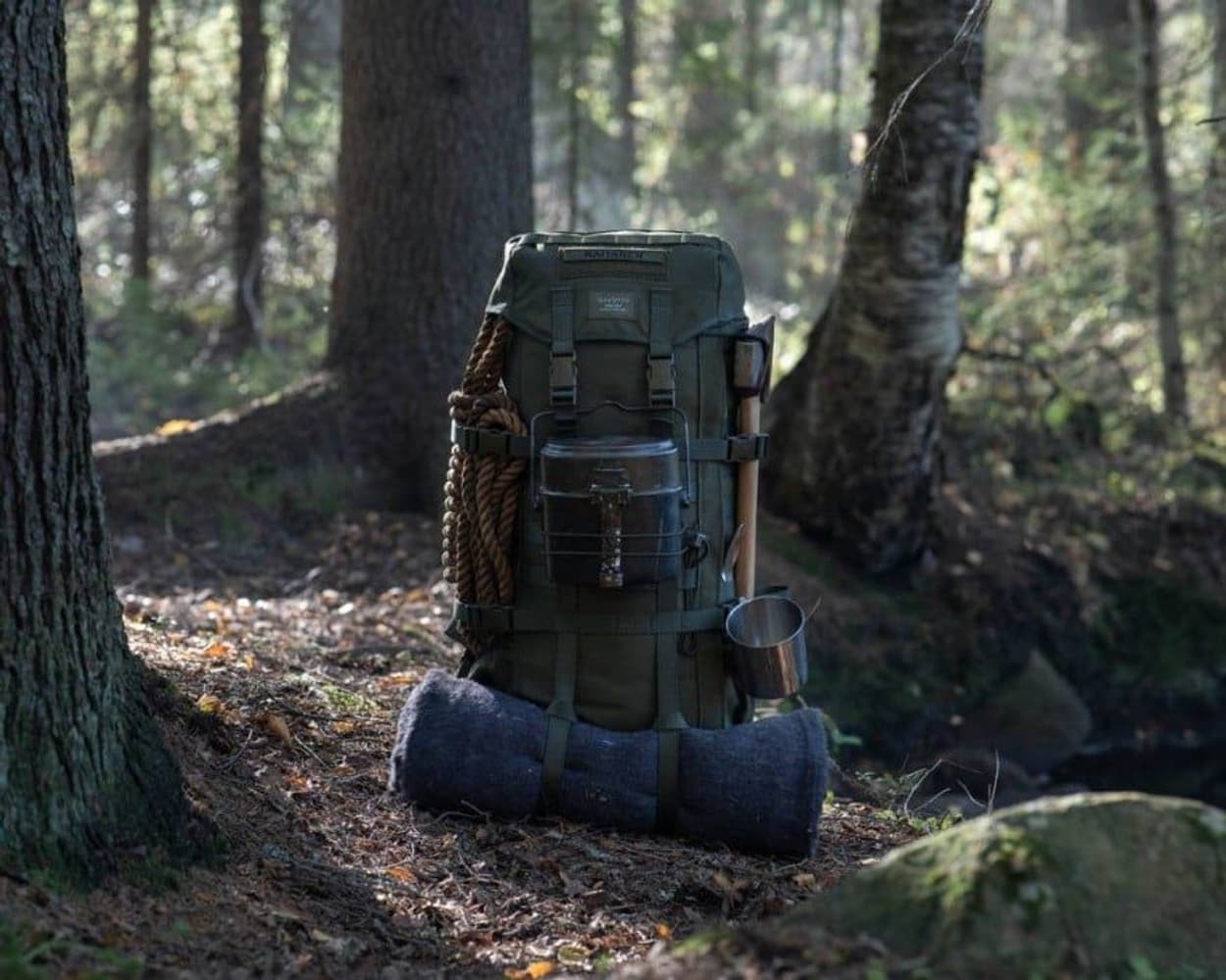 Jääkäri Backpack M 30L Green, view: 4