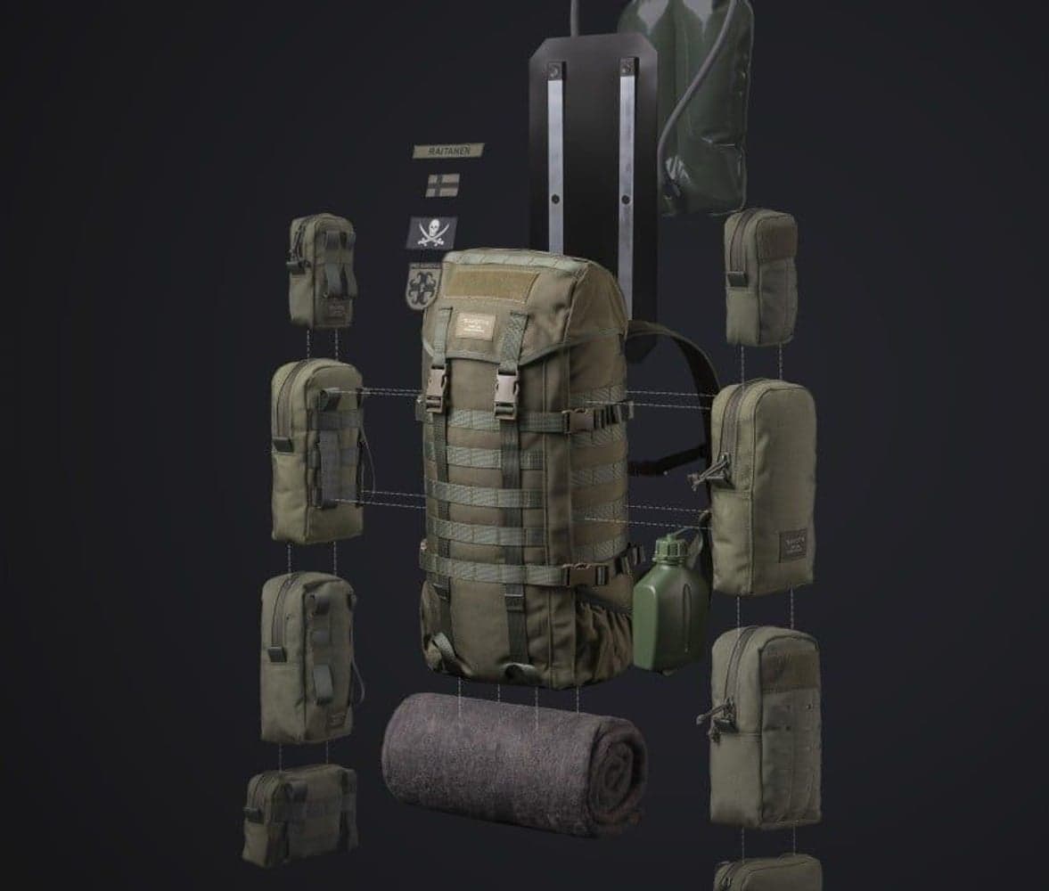 Jääkäri Backpack M 30L Green, view: 8