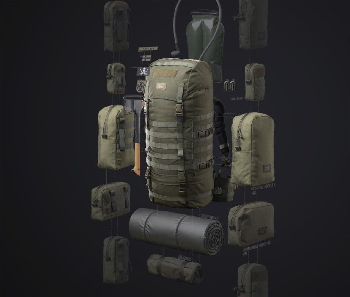 Jääkäri Backpack L 55L Black, view: 6