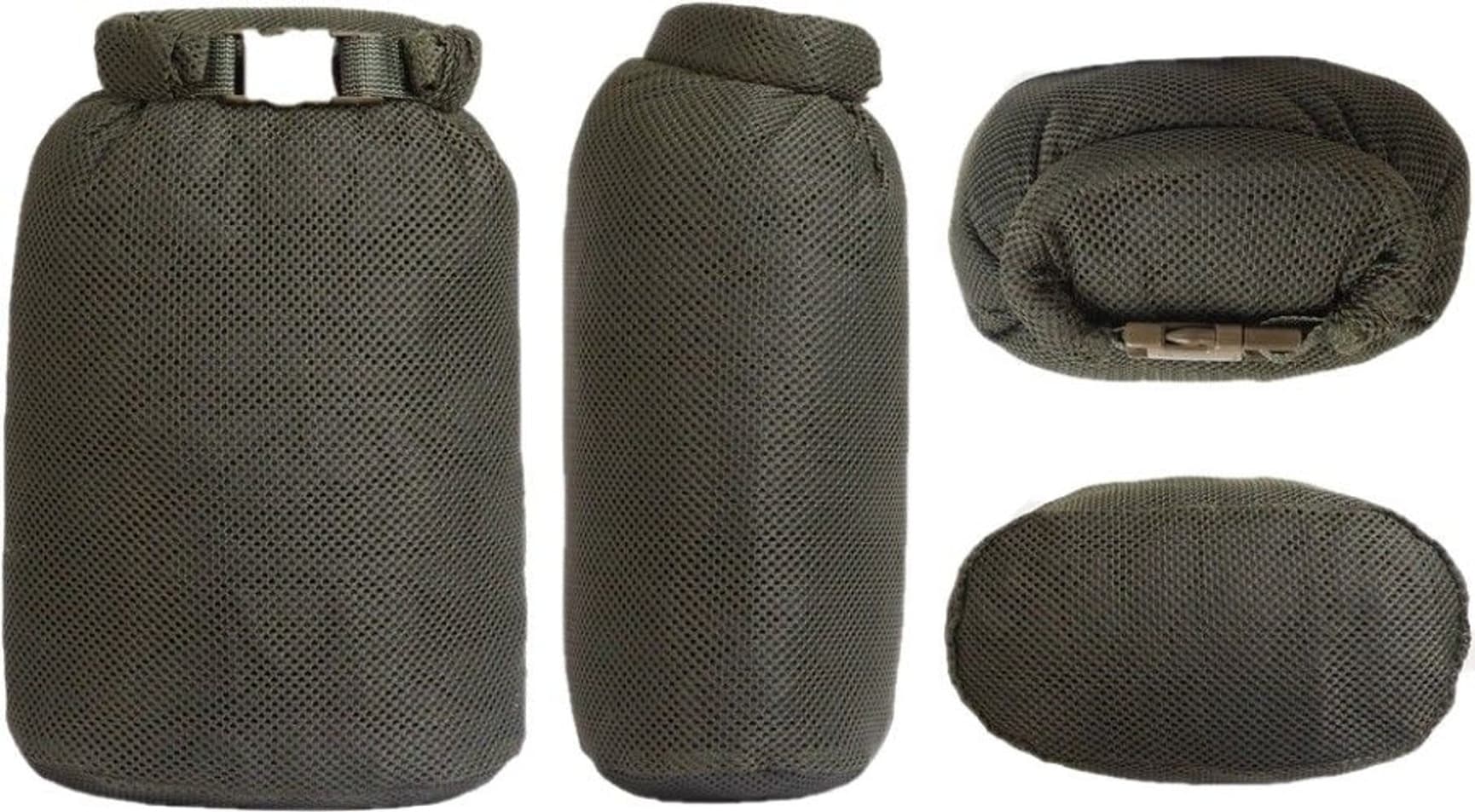 Rolltop Stuffsack Mesh 5L Green, view: 4