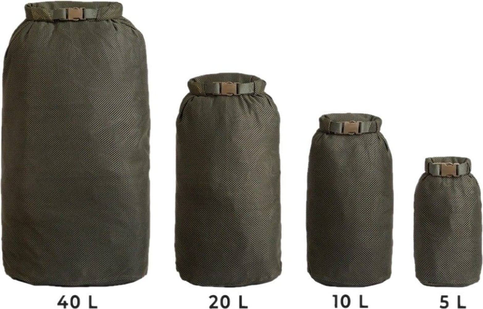 Rolltop Stuffsack Mesh 20L Green, view: 3
