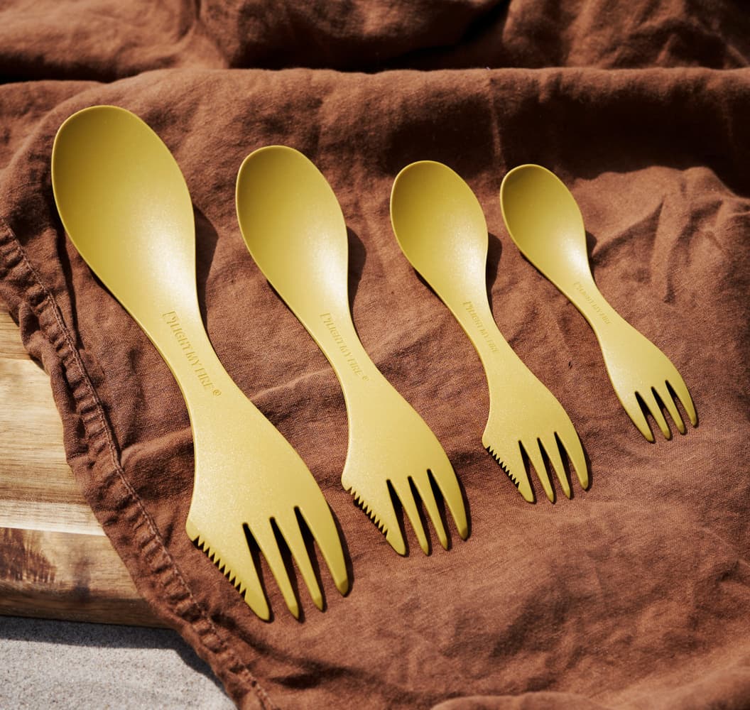 Spork Lefty Sandy Green / Dusty Pink, view: 3