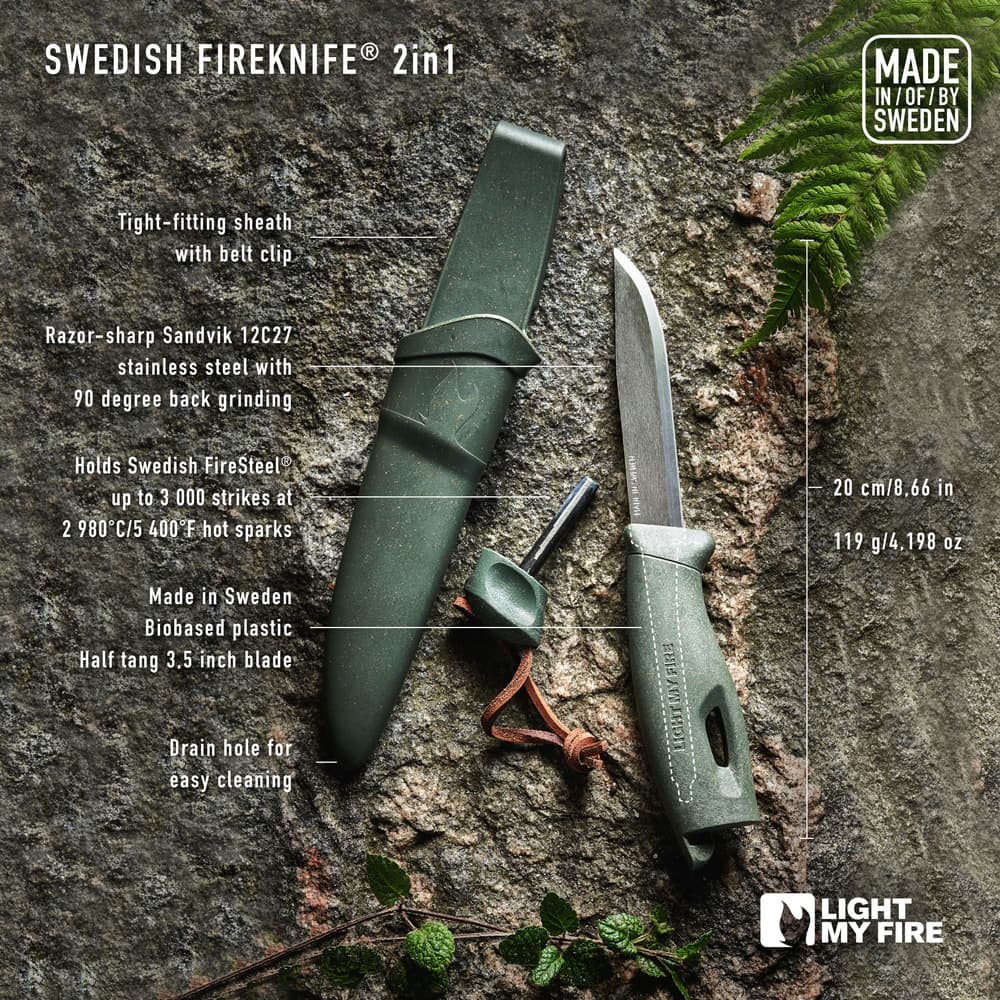 Swedish FireKnife 2 in1 Rusty Orange, view: 0
