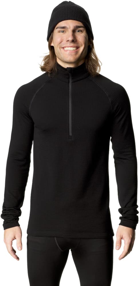 M's Desoli Thermal Half Zip True Black, view: 2