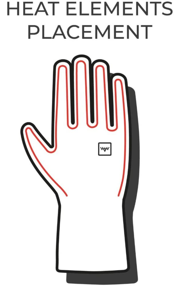Heated Nordic Gloves Black, view: 8