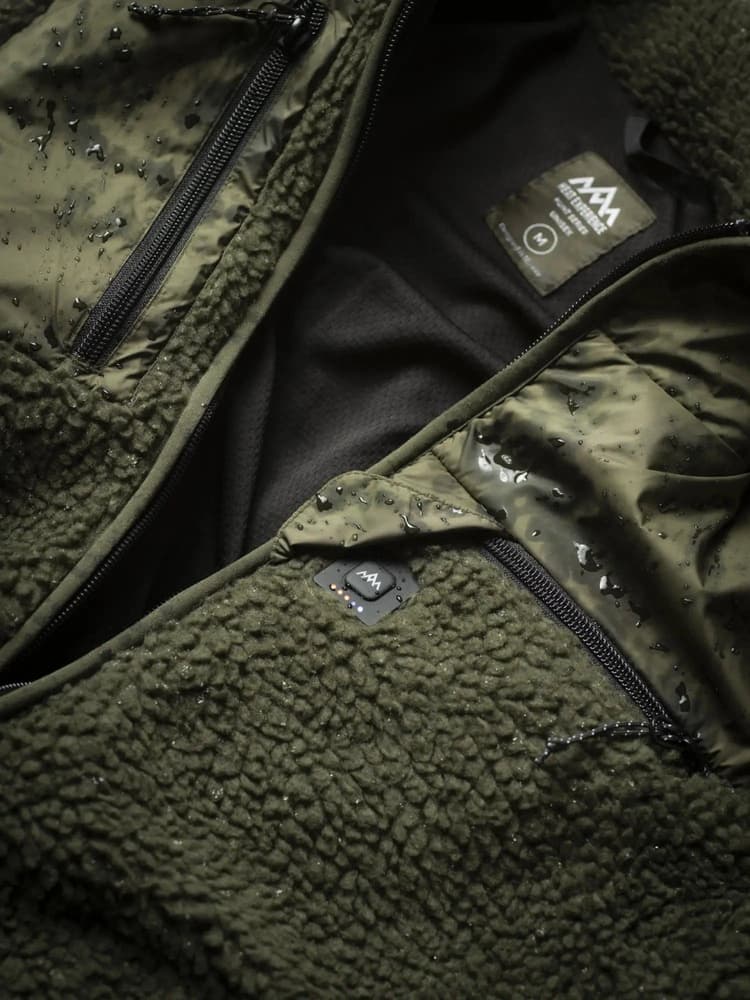 Heated Pile Fleece Olive Green, view: 5