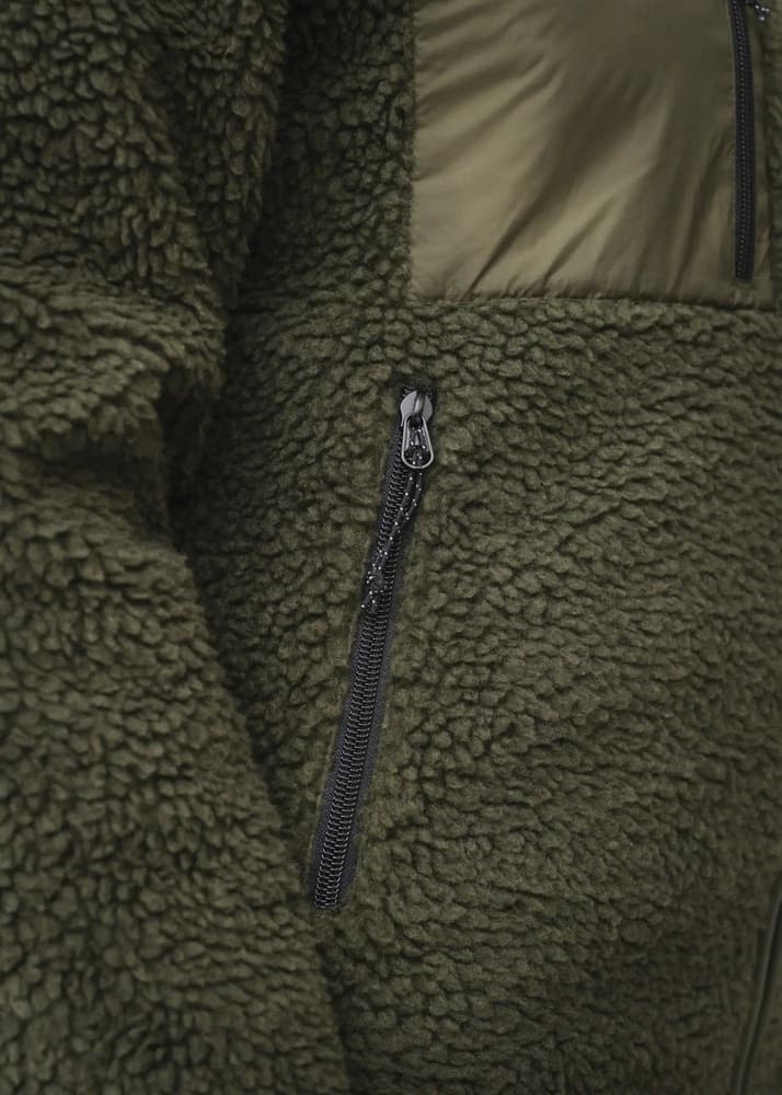 Heated Pile Fleece Olive Green, view: 9
