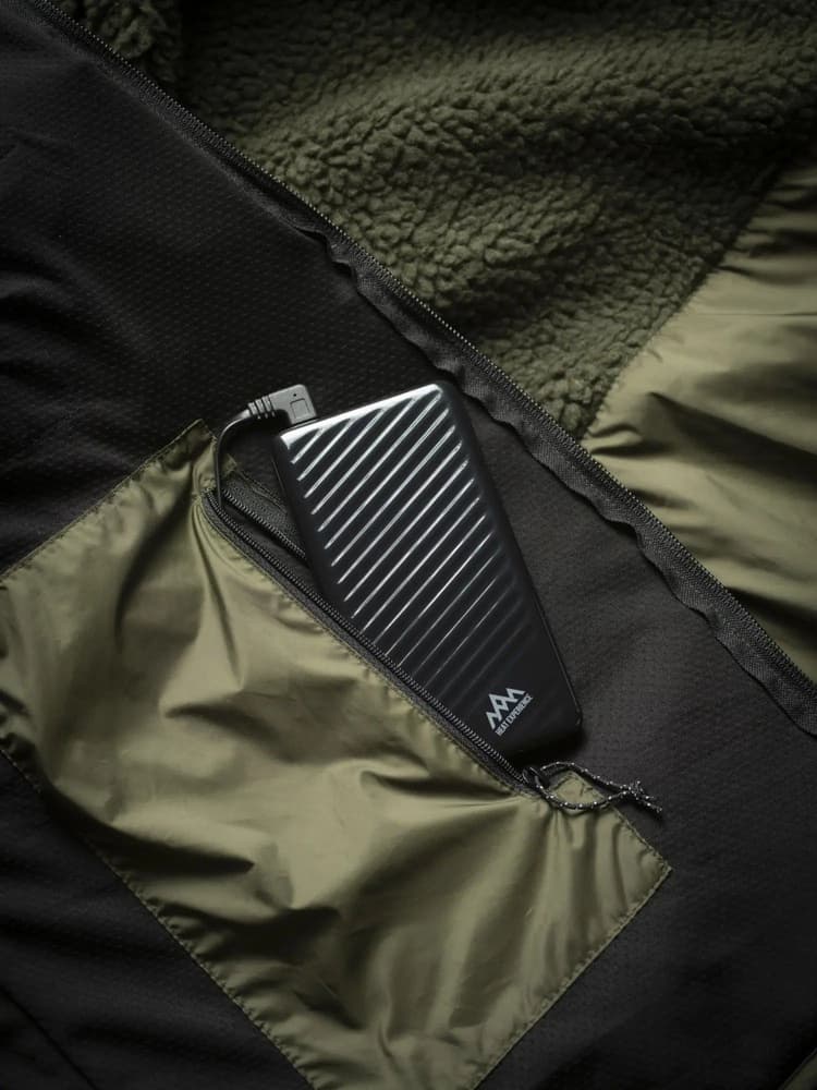 Heated Pile Fleece Olive Green, view: 7