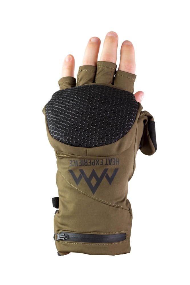 Heated Hunting Mittens Green/Black, view: 1