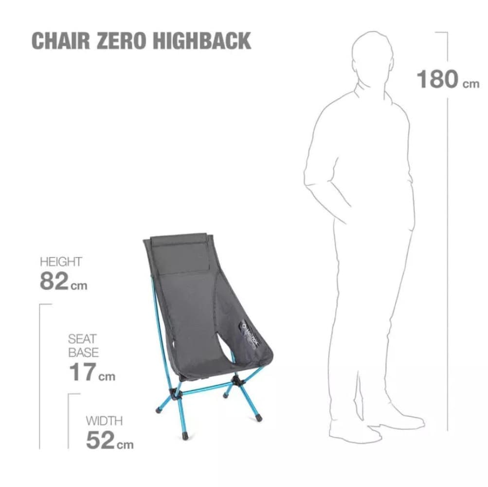 Chair Zero High-back Black/Cyan Blue, view: 2