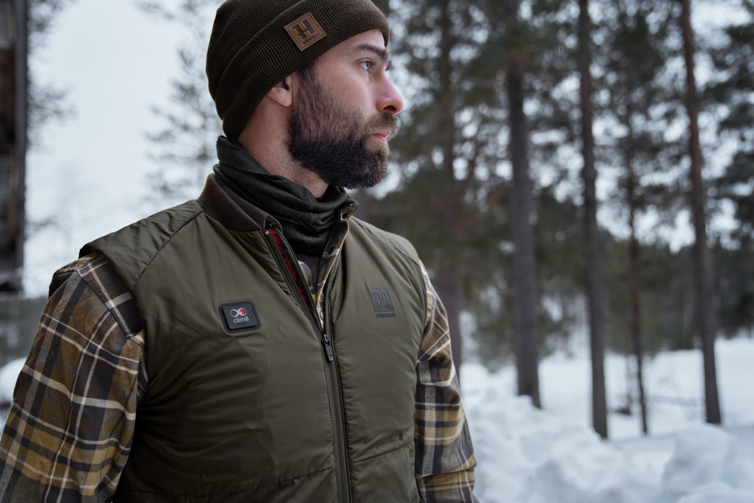 Härkila clim8 Base Vest Willow green, view: 3