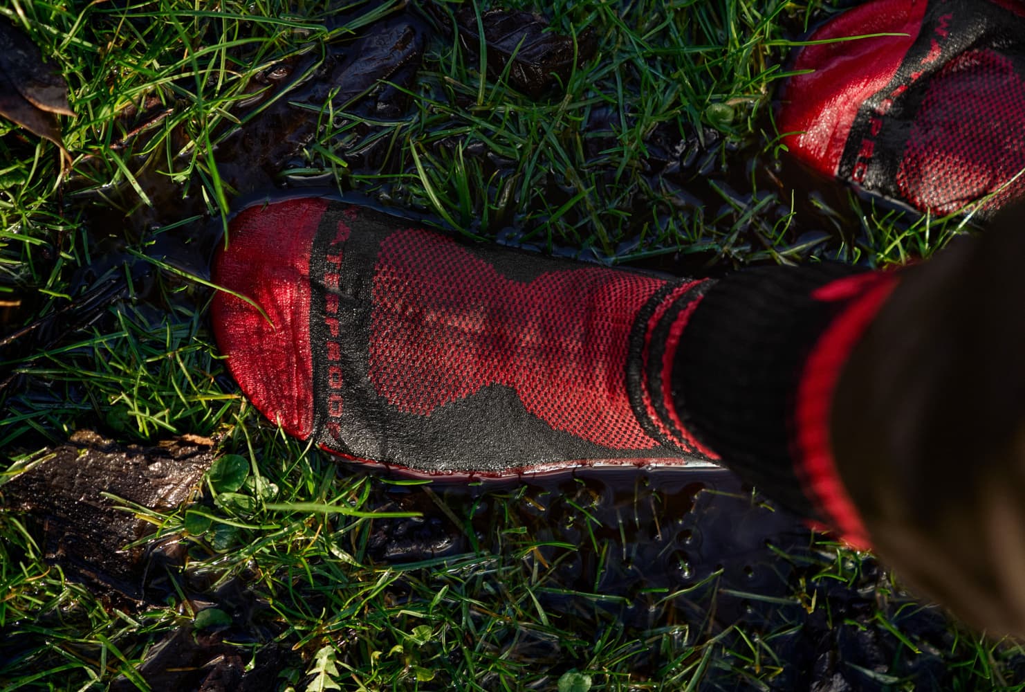 Waterproof Sock Red/Black, view: 3