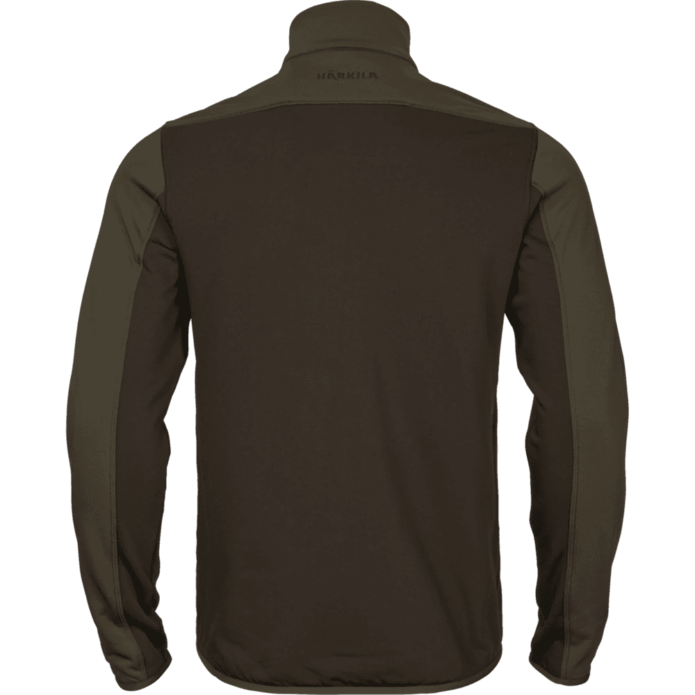 Olaf fleece jakke Shadow Brown/Forest night, view: 1