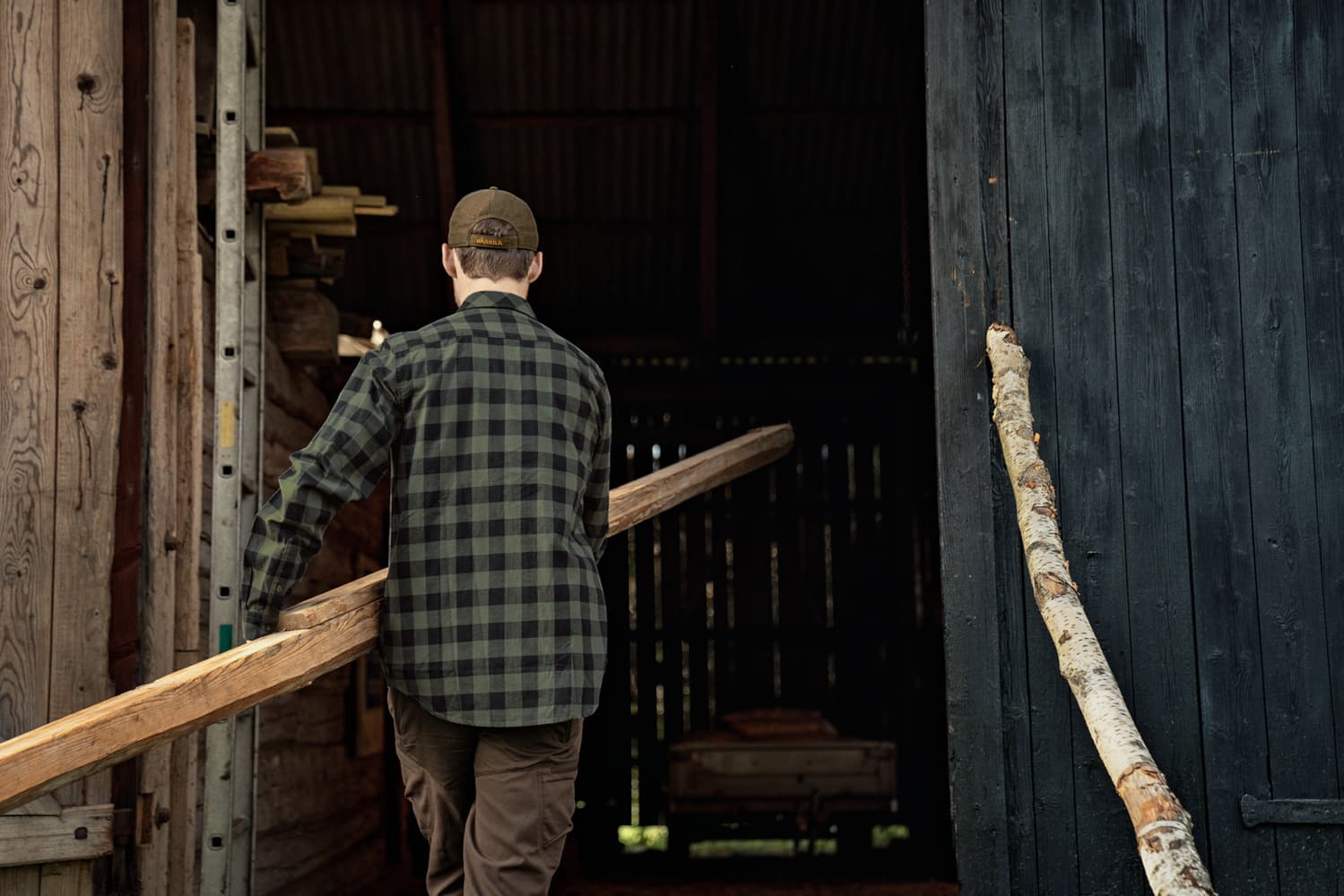 Härkila Skandinavisk L/S Green check, view: 5