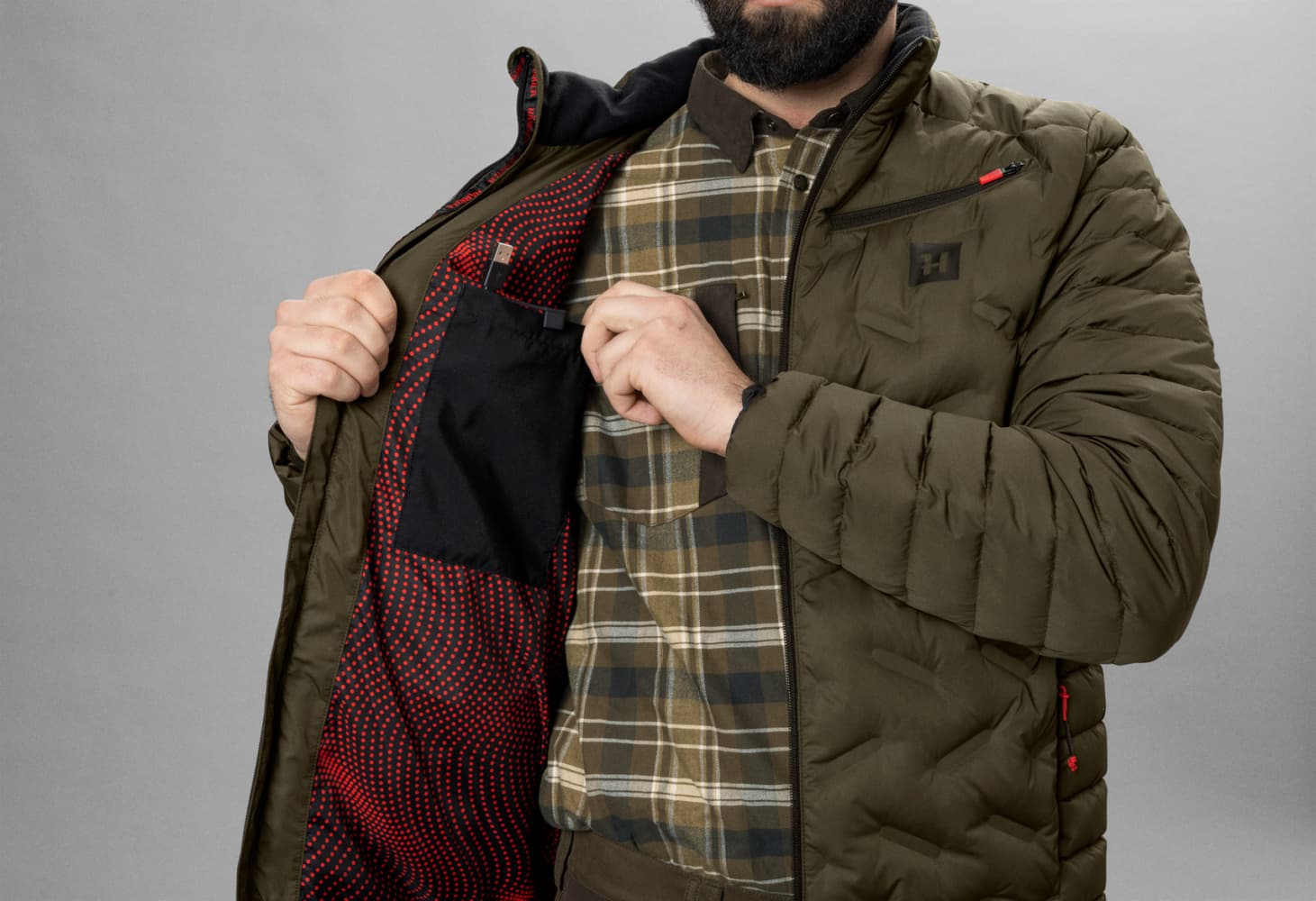 Härkila Clim8 Insulated Jacket Willow green, view: 3