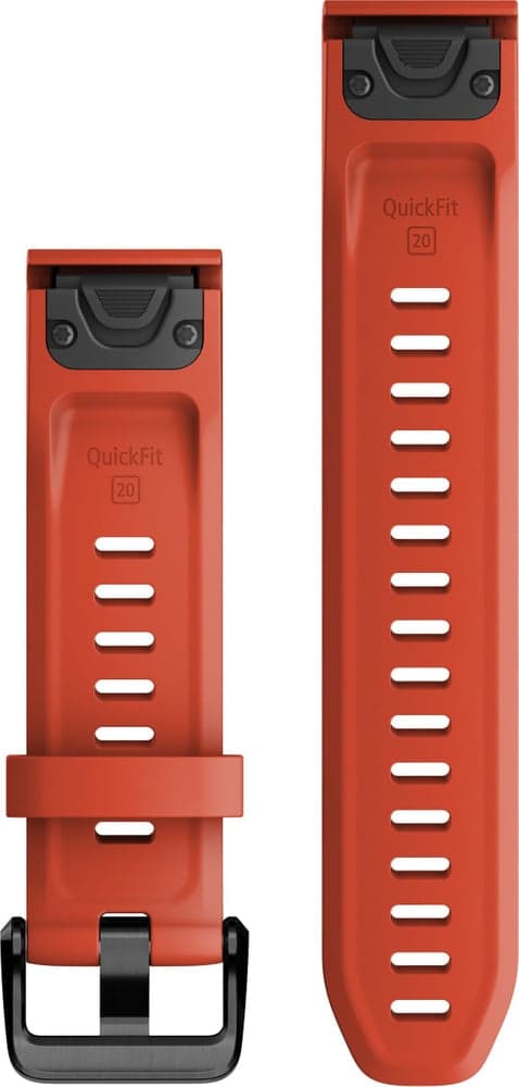 QuickFit 20 mm Flame Red Silicone Band, view: 0