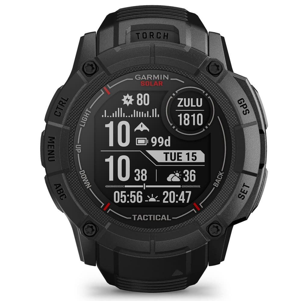 Instinct 2X Solar Tactical Edition Black, view: 3