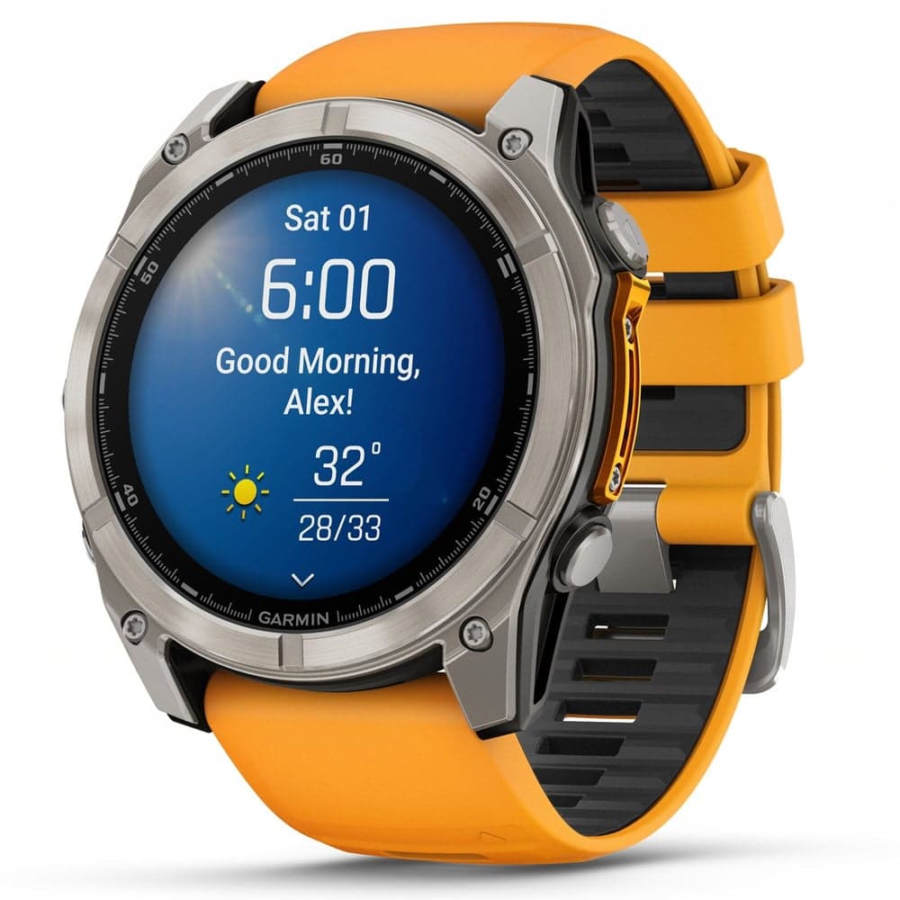 fenix 8 AMOLED 51mm Sapphire Titanium Graphite / Spark Orange, view: 1
