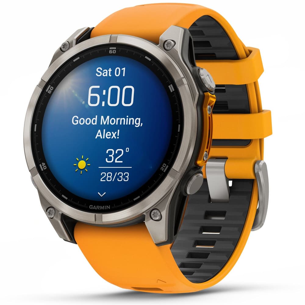 fenix 8 AMOLED 47mm Sapphire Titanium Graphite / Spark Orange, view: 1