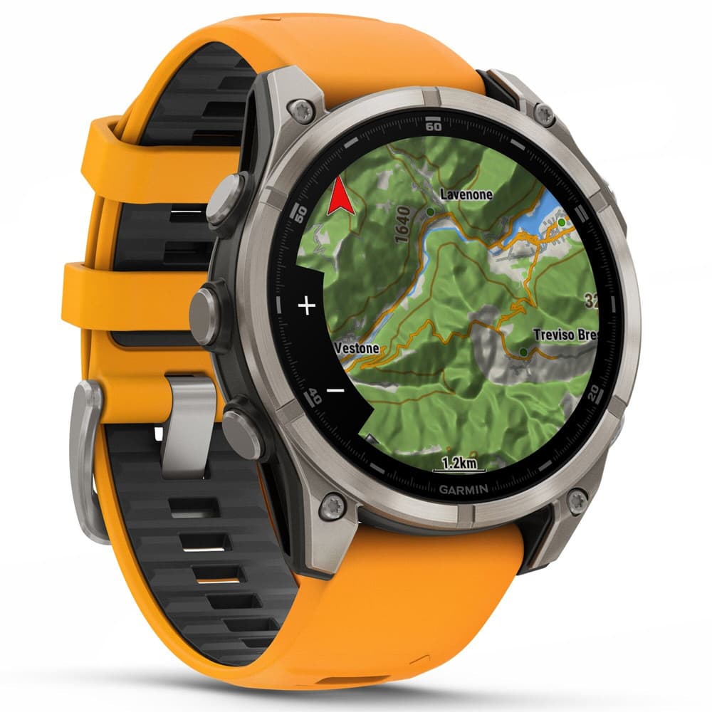 fenix 8 AMOLED 47mm Sapphire Titanium Graphite / Spark Orange, view: 4