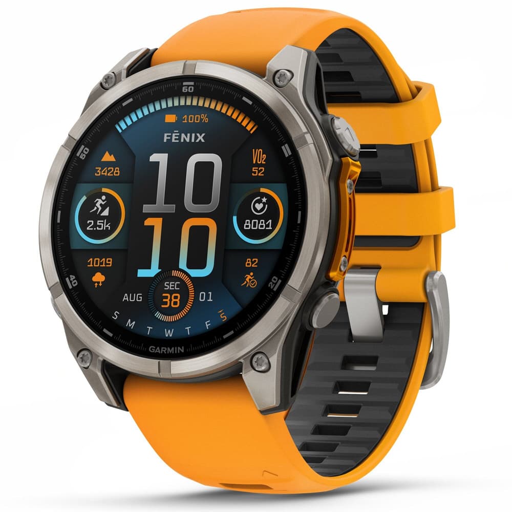 fenix 8 AMOLED 47mm Sapphire Titanium Graphite / Spark Orange, view: 0