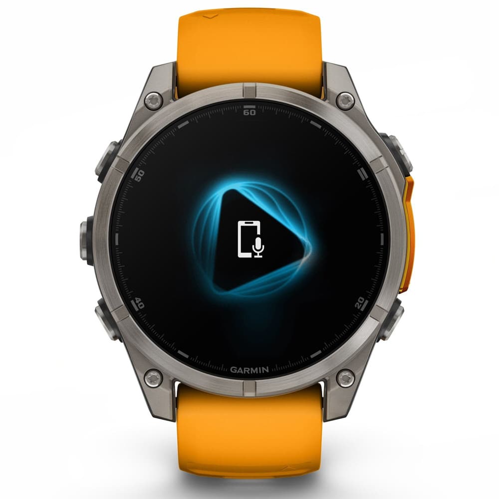 fenix 8 AMOLED 47mm Sapphire Titanium Graphite / Spark Orange, view: 2