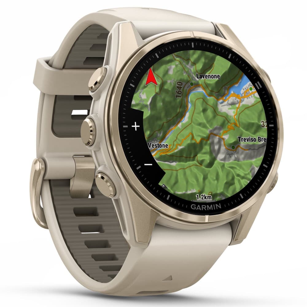 fenix 8 AMOLED 43mm Sapphire Soft Gold SS / Fog Gray, view: 4