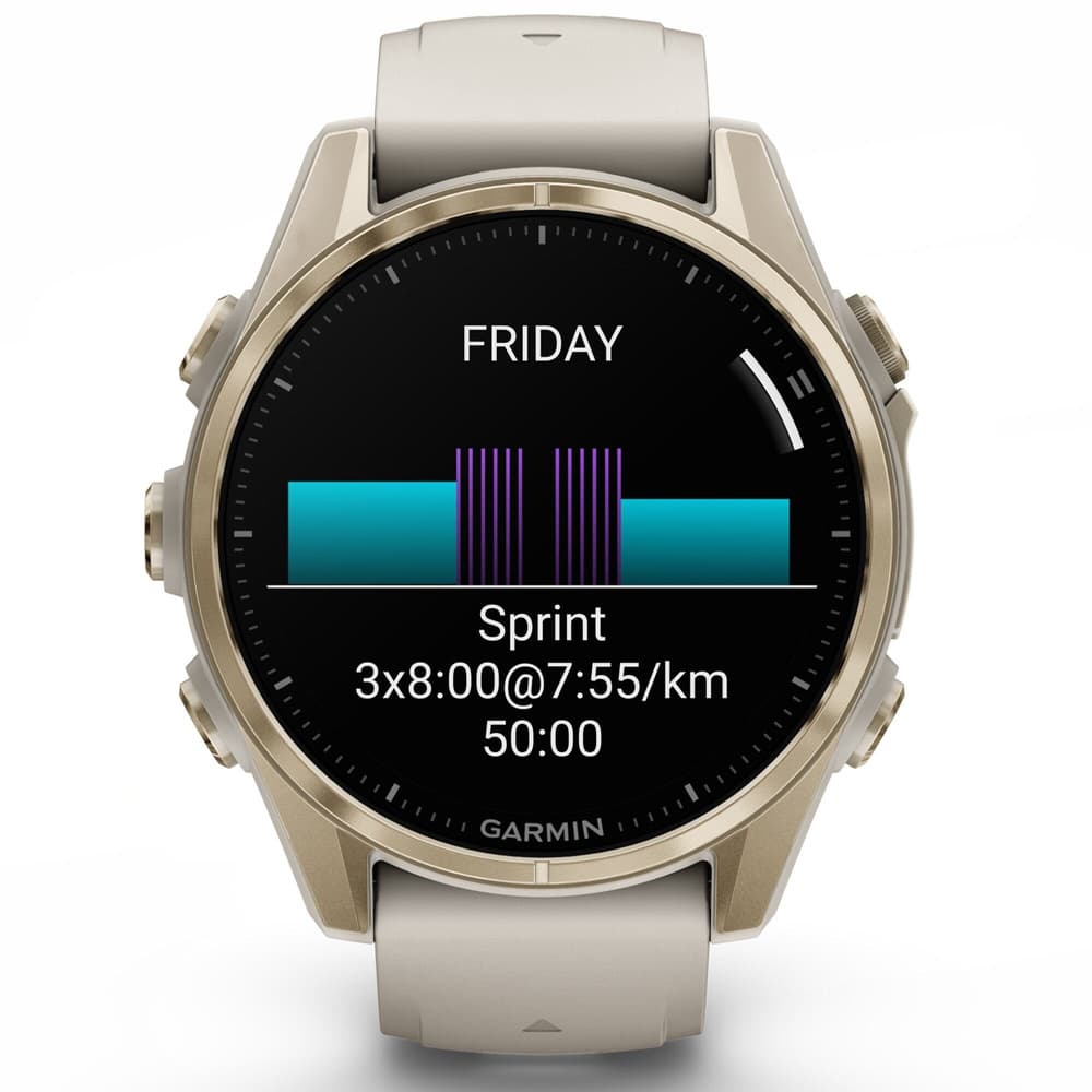 fenix 8 AMOLED 43mm Sapphire Soft Gold SS / Fog Gray, view: 3