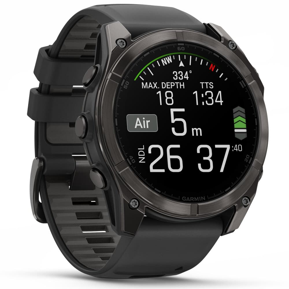 fenix 8 AMOLED 51mm Sapphire Carbon Gray DLC Titanium / Black, view: 5