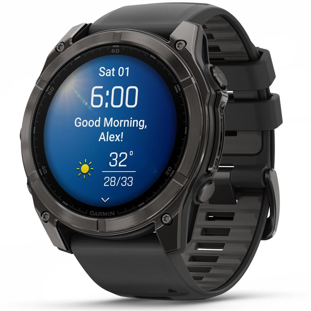 fenix 8 AMOLED 51mm Sapphire Carbon Gray DLC Titanium / Black, view: 1