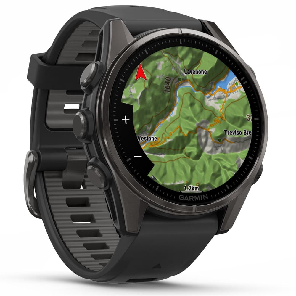fenix 8 AMOLED 43mm Sapphire Carbon Gray Titanium / Black, view: 4