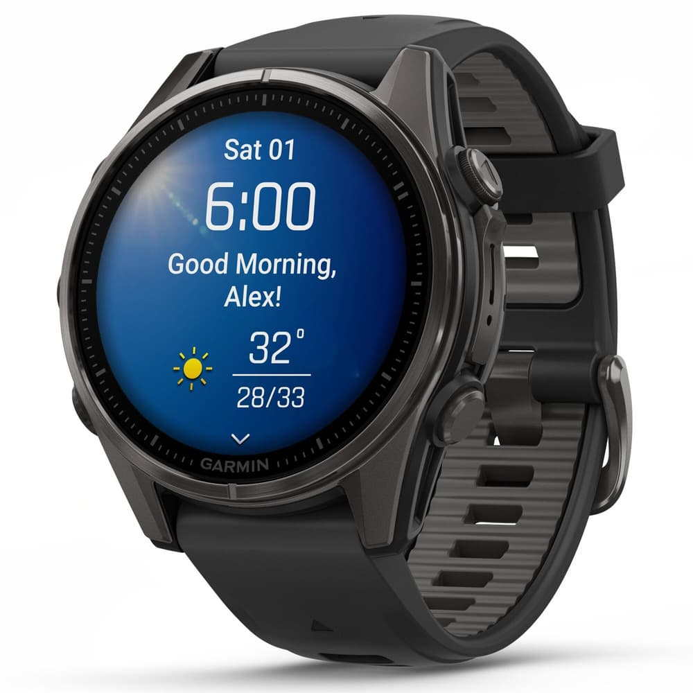 fenix 8 AMOLED 43mm Sapphire Carbon Gray Titanium / Black, view: 1