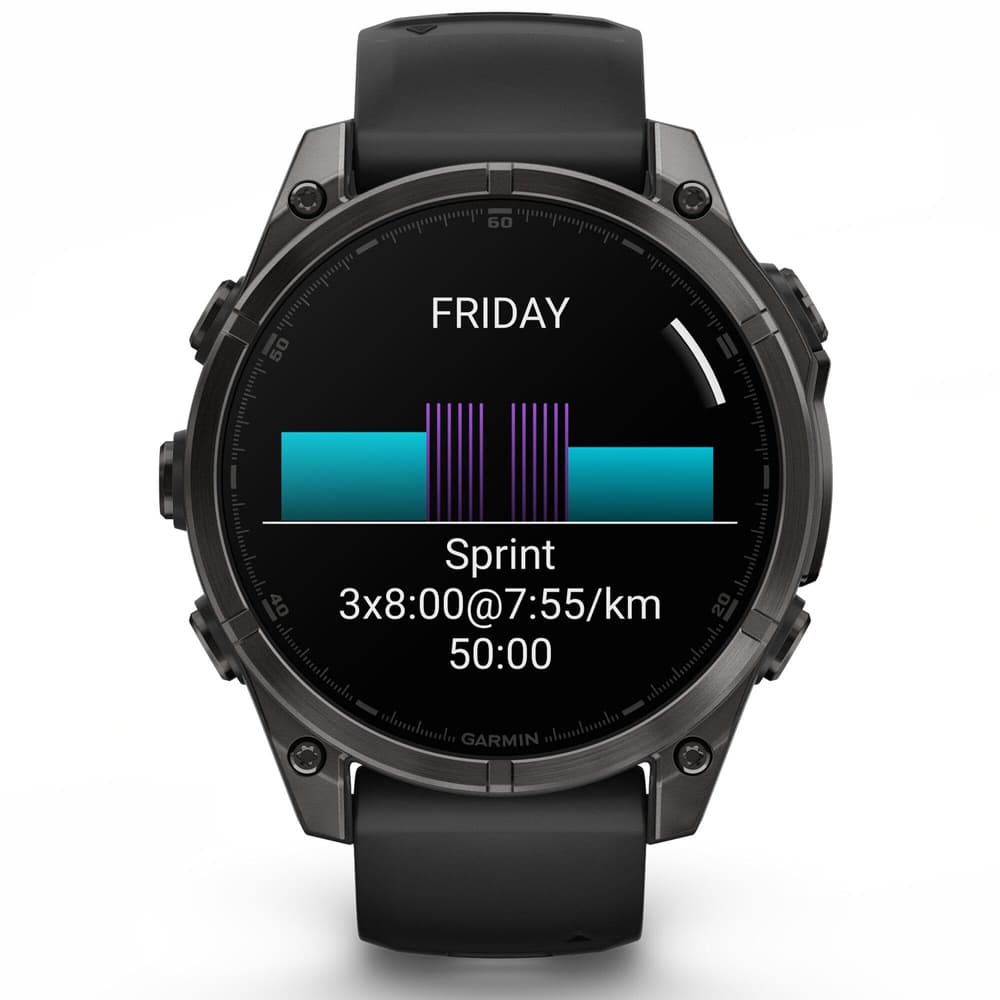 fenix 8 AMOLED 47mm Sapphire Carbon Gray DLC Titanium / Black, view: 4
