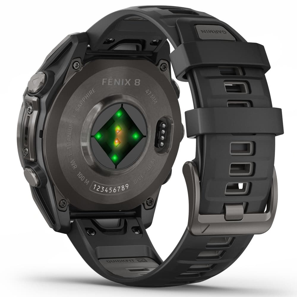 fenix 8 AMOLED 47mm Sapphire Carbon Gray DLC Titanium / Black, view: 6